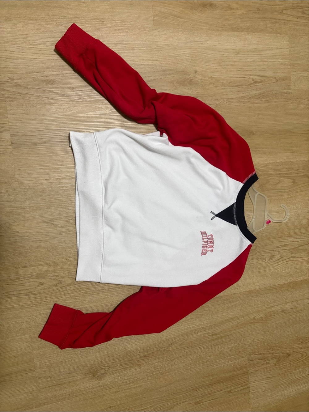 Tommy Hilfiger Navy, White and Red Crewneck Sweatshirt